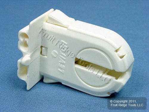 Leviton fluorescent lamp holder light socket t12 t8 bi-pin shunted 23653-wwp for sale