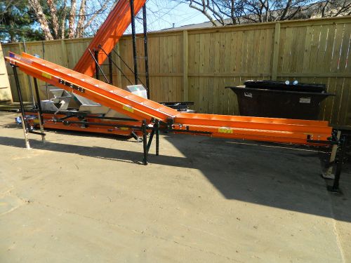 Emi plastics stlk incline belt conveyor 18&#034; l x 11.5&#034; w 120v motor speed control for sale