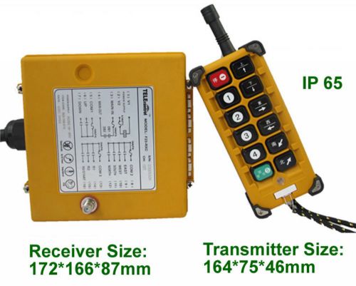 Kit 1 Speed 4 Motions Hoist Crane Truck Radio Remote 18VDC-65VDC