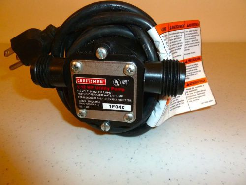 Craftsman 1/12 Horsepower utility pump, 1F04C