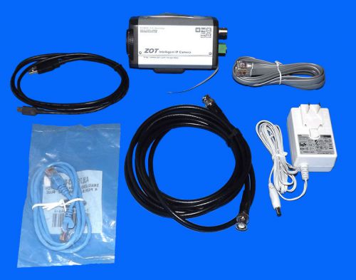 Zot intelligent ip camera dm355ipnc-vca1 video content analytics cable/ warranty for sale