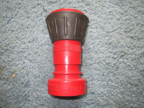 Wilco adjustable spray fire hose nozzle red plastic hn-4-l with rubber for sale