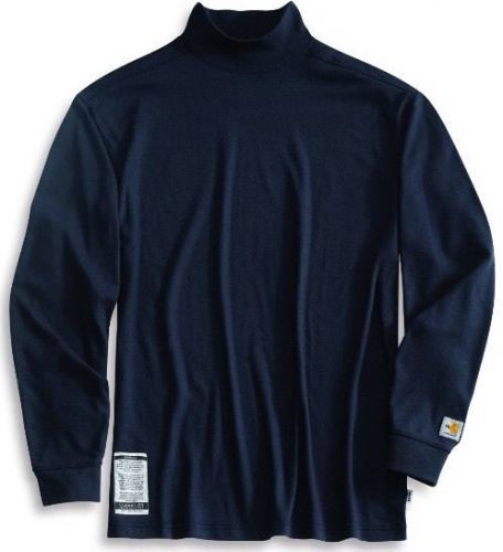 CARHARTT LINEMAN&#039;S FR MOCK TURTLENECK New In Package. Men&#039;s Large, Navy Blue