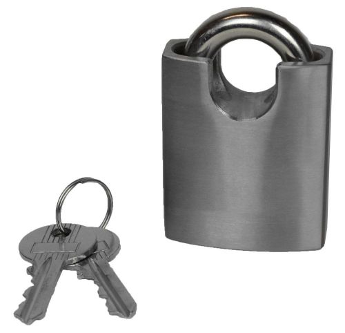 Grainger Battalion Bolt Cutter Resistant Steel Lock Padlock, S/S Shackle New