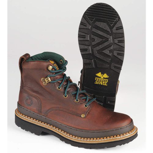 Work Boots, Pln, Mens, 8W, Brown, 1PR G6274 008 W