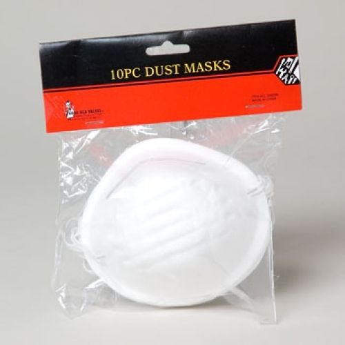 FILTER DUST MASK 10PK DISPOSABLE GOV HARD PBH, Case of 48