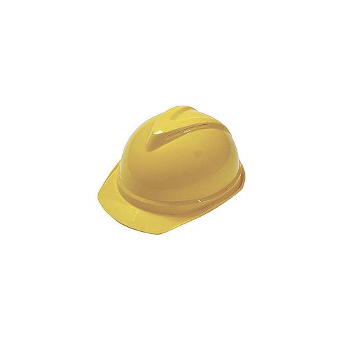 Hard Hat, FrtBrim, Slotted, 6Rtcht, Yellow 10034029