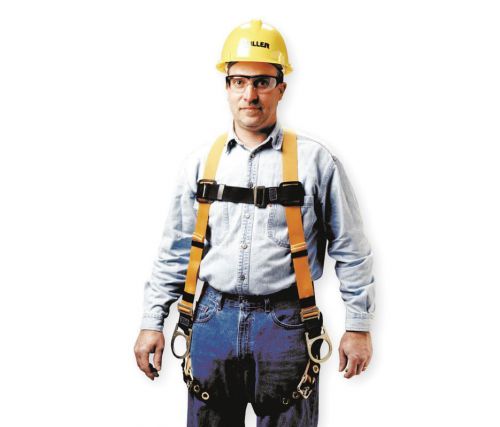 MILLER BY HONEYWELL T4507 Full Body Harness, Universal, 400 lb., Yellow