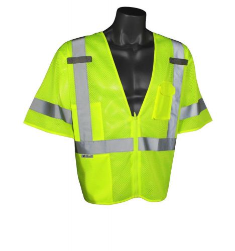 Radians sv3zgm hi-vis vest - sv3 economy lime mesh class 3 vest for sale