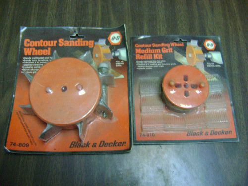 Black and Decker Contour Sanding wheel and Medium Grit refill kit