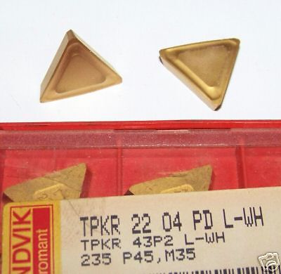 TPKR 43P2 L-WH 22 04 PD 235 SANDVIK *** 10 INSERTS *** FACTORY PACK ***