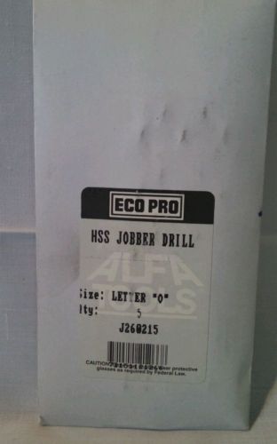 NEW ALFA HHS DRILL BIT LETTER &#039;O&#039; JOBBER BIT  5 PER PACK