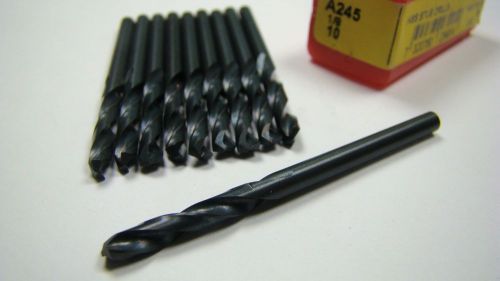 DORMER Screw Machine Drill Bits 1/8&#034; 135 Deg HSS Oxide A245 Qty 9 [1907]