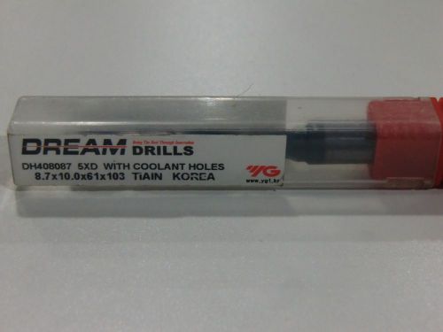 DREAM DRILL 8.7mm CARBIDE ALTIN COAT COOLANT THRU