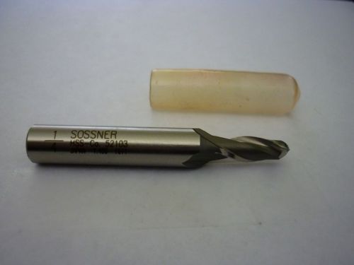 1 NEW SOSSNER 1/4&#034;END MILL SINGLE END 2 FLUTE