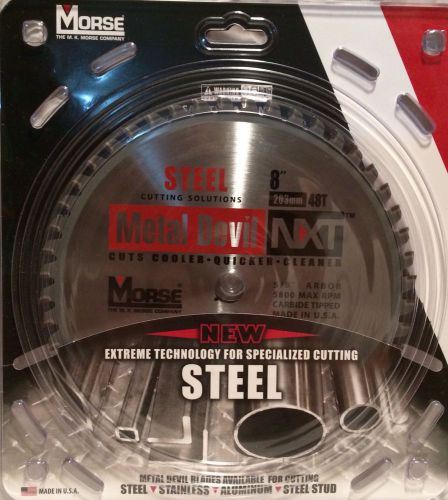 Morse metal devil 4 - 8&#034; 48t steel cutting blade - csm848nsc for sale