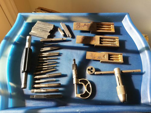 LOT CANADIAN TAP &amp; DIE (CTD)  &amp; GAM Boxed TAPS &amp; Central Scientific Micrometer