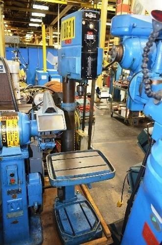 DoAll Drill Single Spindle 17&#034; No. DG-17 Gear Head 150-2000 RPM Clean (27083)