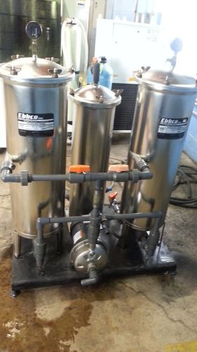 Ebbco wire edm filter w/dionizing tank for sale