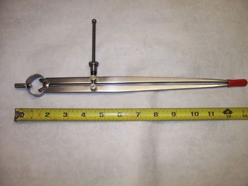 Dividers, Nice Starrett No. 83, Machinist 12&#034; Dividers with quick adjust nut USA