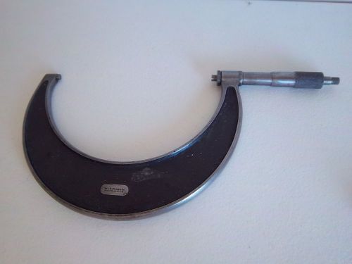 USED 4 LUFKIN OUTSIDE MICROMETERS 3-4&#034;, 4-5&#034;, 5-6&#034;, 6-7&#034;