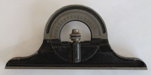 L S Starrett Protractor For Square Rule Scale No. 490