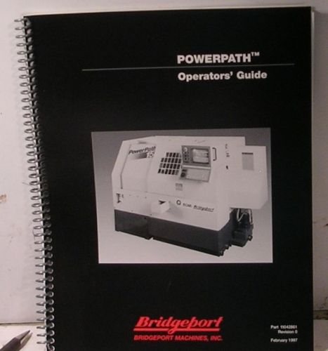 BRIDGEPORT POWERPATH OPERATORS  MANUAL NEW