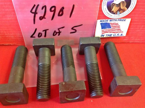 NOS Jergens 42901 Black Oxide T Bolts 1-8 x 4-11/16&#034;  Lot of 5 USA MADE