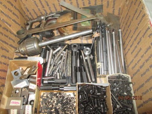 MACHINIST LATHE MILL Lot of Machinist Blocks Cutters Calipers Bearings Chuck Etc