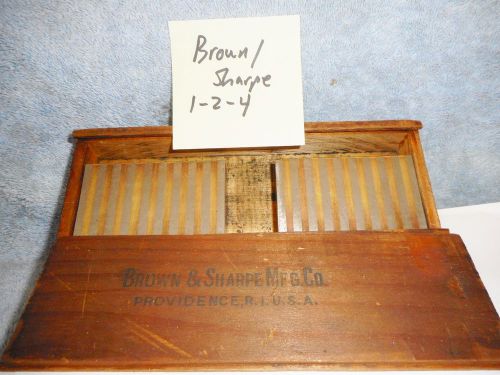 Machinists  1/10b1 usabrown and sharpe 1 x 2 x 4 mag trasfer block set for sale