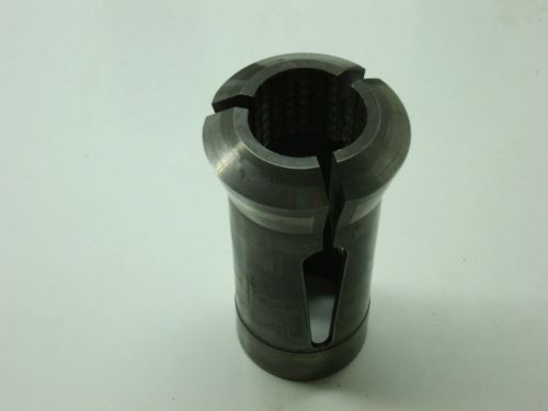 HARDINGE 22C 1 1/32&#034; ROUND COLLET BORED TO 1 1/8  SERRATED #6098