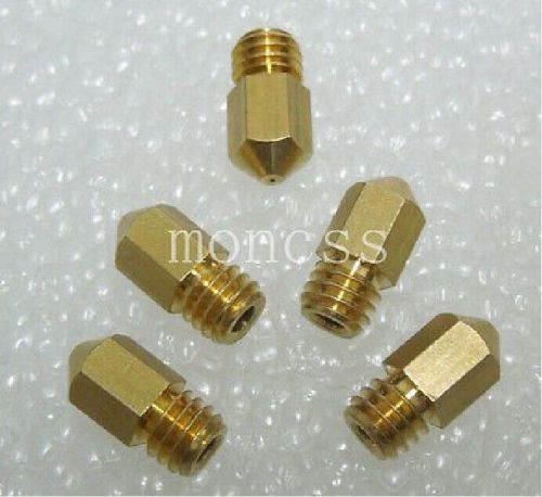 5PCS 3D Printer 0.4mm Extruder Nozzle Print Head for MK8 Makerbot RepRap