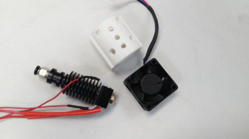 BLACK METAL HOT END+COOLING System Kit for mini Kossel Reprap ROSTOCK DELTABOT