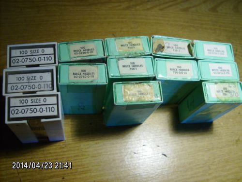 1263 pc lot of REECE 0750 &amp; 0751 sewing machine needles