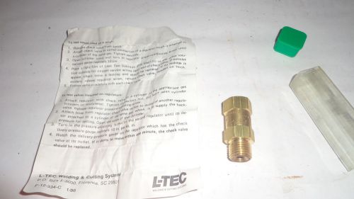 LINDE REVERSE FLOW CHECK VALVE 639209 oxygen