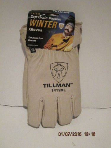 Tillman x-large 1419 top grain pigskin thinsulate lined winter gloves f/ship nwt for sale