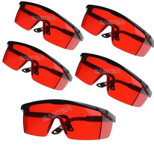 5 pcs dental red glasses eyewear protect eye for curing light teeth whitening for sale