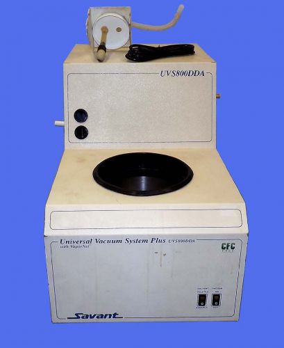 Savant UVS800DDA Vacuum &amp; VaporNet Centrifugal Evaporator Vapor Trap / Warranty