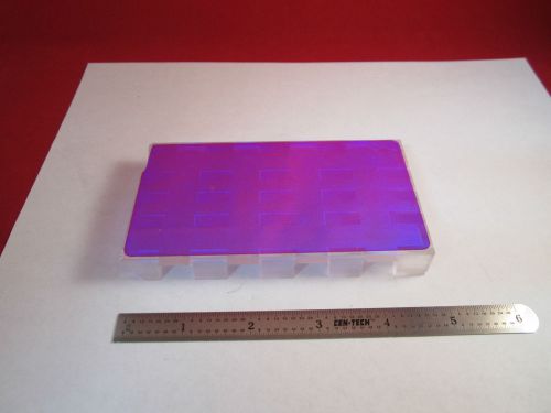 OPTICAL WEIRD COATED GLASS WITH STANDS ?? LASER OPTICS BIN#8Z ii