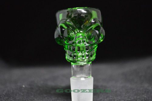 18mm Skull Bowl Green - downstem