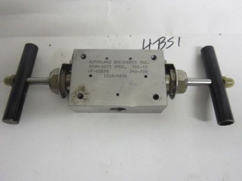 Autoclave Needle Valve 101A-4894 HT 00839 30vm 4075 316 ss