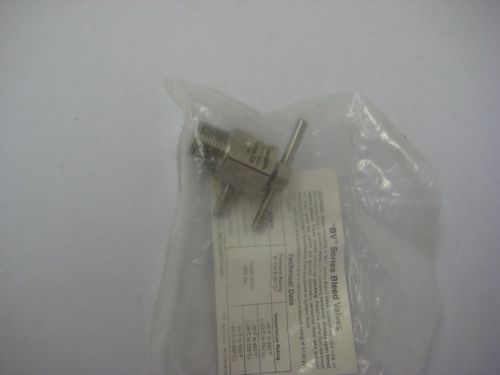 Swagelok bleed valve 316ss, new