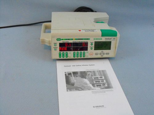 B /Braun B Braun Outlook 100 IV Infusion Pump and Manual