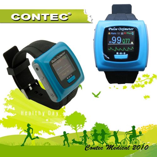 24h Wrist OLED Pulse Rate Oximeter +PC software Spo2 BPM BLOOD oxygen PR