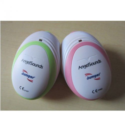 pink/greenFDA CE Angelsounds mini Fetal Prenatal Heart Rate Monitor Doppler 3MHz