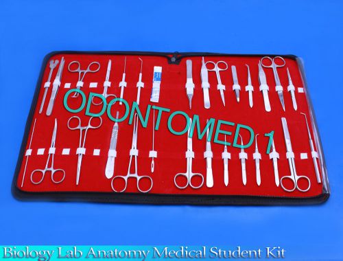 40 PCS BIOLOGY LAB ANATOMY MEDICAL STUDENT DISSECTING KIT+ SCALPEL BLADES #24