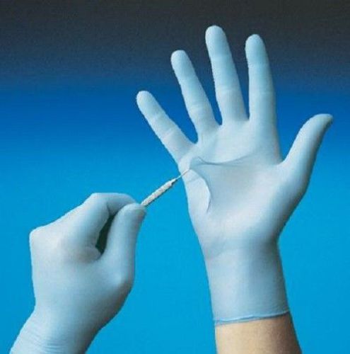 SHOWA BEST GLOVE X-LARGE BLUE 9.5&#034; N-DEX medical exam 4 MIL medical grade