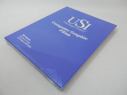 USI LTF2000 COMPUTER GRAPHICS FILM CLEAR 8 1/2 x 11 50/Box