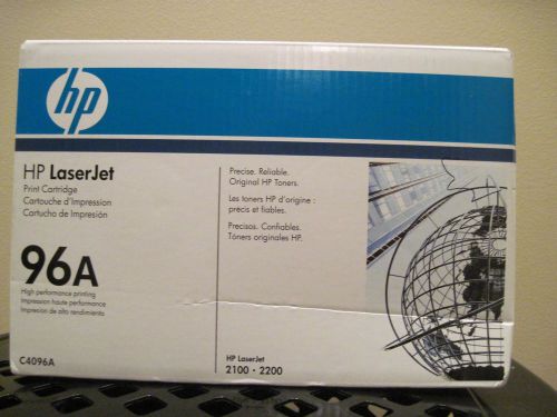 HP 96A C4096A GENUINE TONER CARTRIDGE NEW FITS HP 2100 &amp; 2200 SERIES PRINTERS