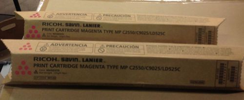 Lot of 2 OEM RICOH MPC2550/C9025/LD525C 841282 MAGENTA TONER